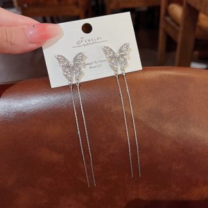 2025 New Tide Blippot Flowing Su Earrings Women's Earlier Ladies Ladies Light Luxury Advanced Sensual Earrings