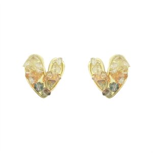 925 Silver Needle Fashion Gyremo Love Earrings Net Red temperament Various earrings Summer Fresh Fresh Earrings