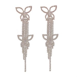 2025 New Banquet Super Fairy Butterfly Liu Su Ear Lewlo Temperature Bride Earrier Earrings High -quality