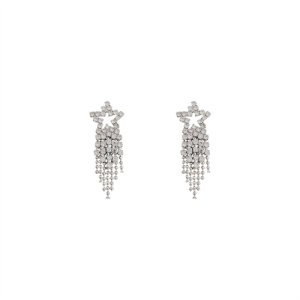 2025 New Diamond Star Star Flus Su Earrings Women's Trendy Top Small Design Super Ferry Earrings Earrings