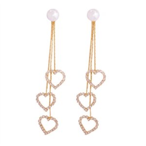 S925 Silver Needle Love Fracus Earrings Korean Fashion temperament Elimony Ears Skin -faced Face Thin Earrings Tide Earrings